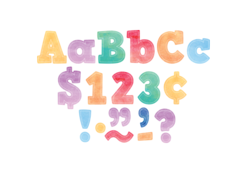 Teacher Created Resources Watercolour Bold Block 4" Letters Pack* Teacher Created Resources Watercolour Bold Block 4" Letters Pack*