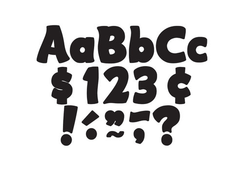 Teacher Created Resources Black Funtastic Letters 4"* Teacher Created Resources Black Funtastic Letters 4"*