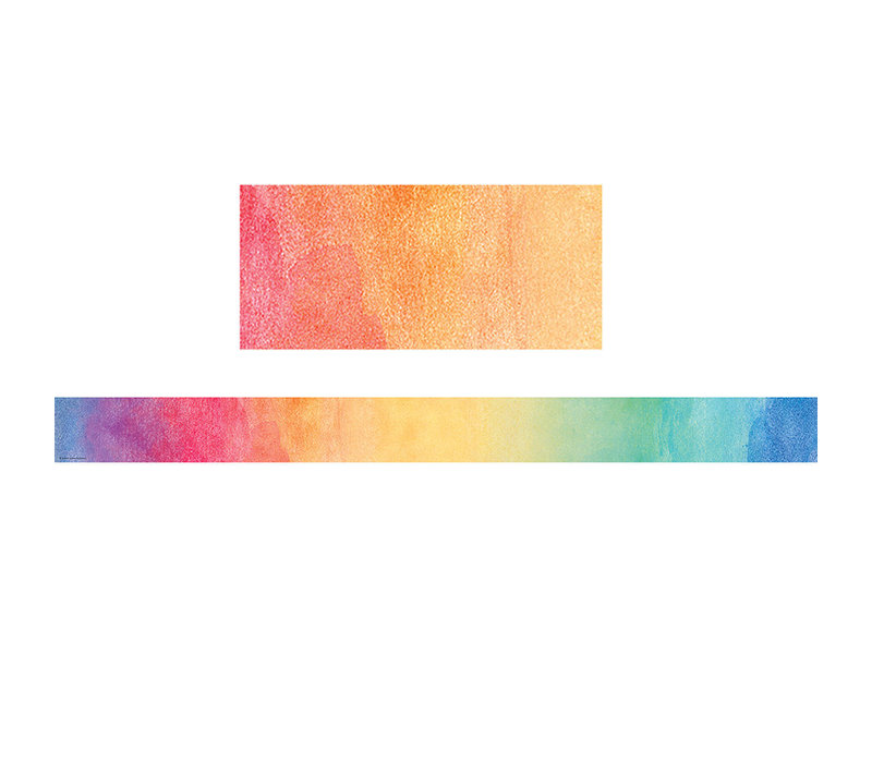 Watercolor Straight Border Trim*