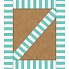 Carson Dellosa Simply Stylish Turquoise Stripe Straight Borders* (D)