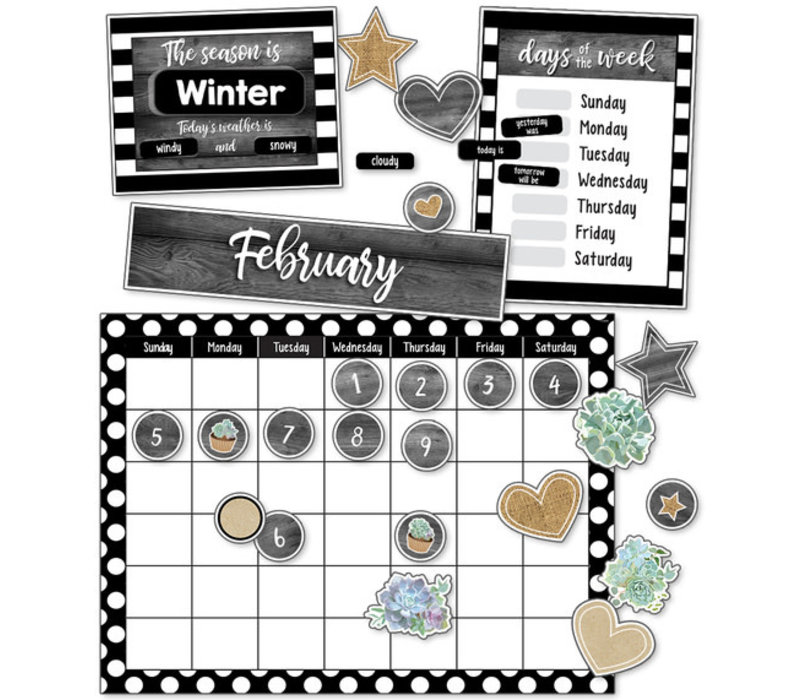 Simply Stylish Calendar Bulletin Board Set (D)