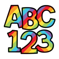 Rainbow Stripe Combo Pack EZ Letters*