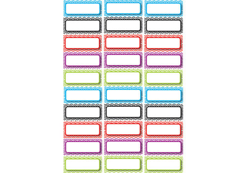 ASHLEY PRODUCTIONS Magnetic Small Nameplates, 30 pcs,  Chevron