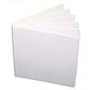 ASHLEY PRODUCTIONS WHITE HARDCOVER BLANK BOOK 5 X 5 *
