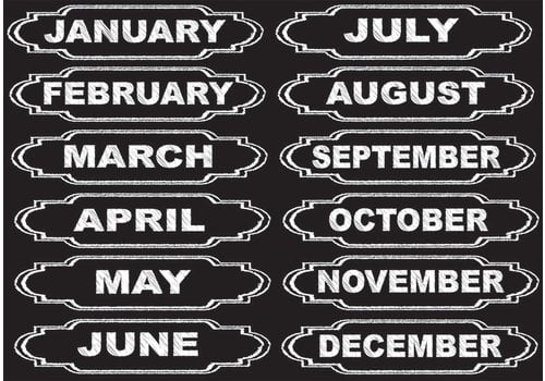 ASHLEY PRODUCTIONS Magnetic Months of the Year