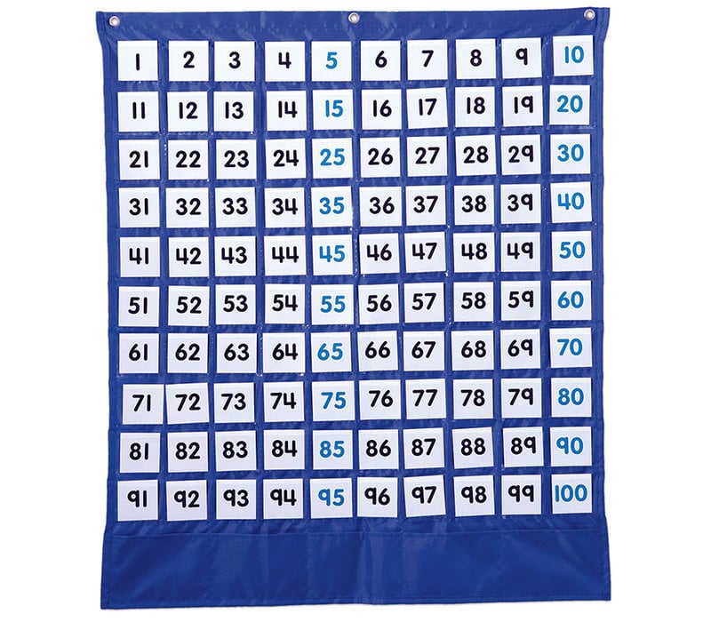 Deluxe Hundred Board Pocket Chart