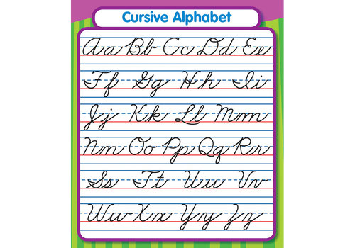 Carson Dellosa Cursive Alphabet Sticker Pack (D) *