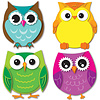 Carson Dellosa Colorful Owls Mini Cut-Outs