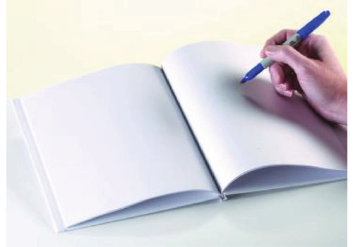 ASHLEY PRODUCTIONS White Hardcover Blank Book, Portrait*