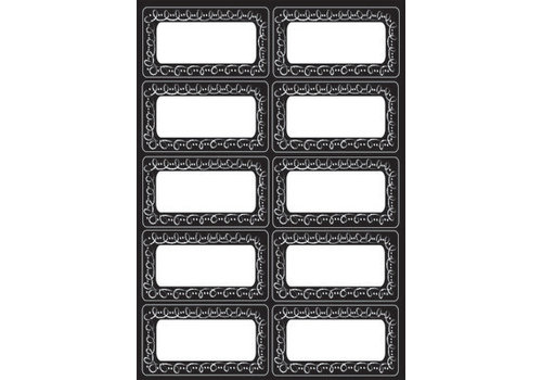 ASHLEY PRODUCTIONS Magnetic Nameplates  Chalk Loops and shapes 10 pcs*