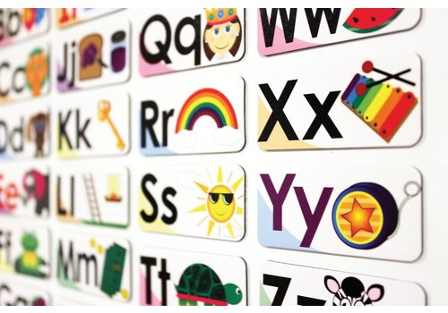 ASHLEY PRODUCTIONS Magnetic ABC Picture Words DOUBLE-SIDED