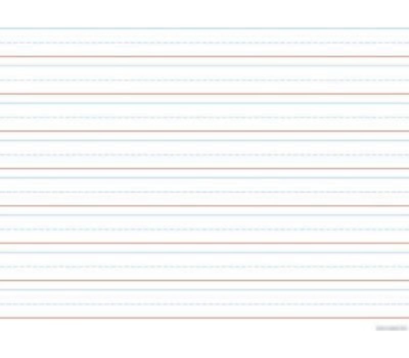 Tablet Lined 3/4" RBBR Poly Chart 17" x 22"