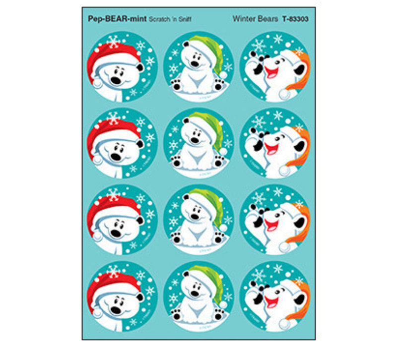 Winter Bears / Pep- BEAR-mint  Stinky Stickers