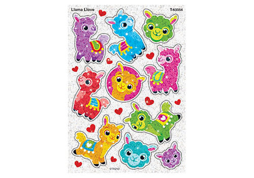 Trend Enterprises Llama Love Sparkle Sticker*