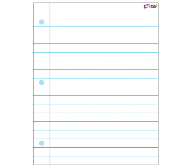 Wipe-off Notebook Paper 17 x 22