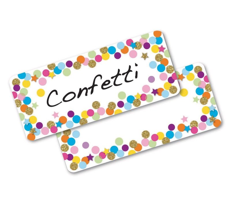 Magnetic Nameplates Confetti 30 pcs*