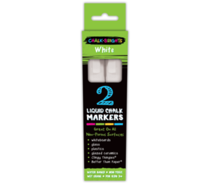 Liquid Chalk Markers - 2 pack (White)