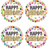 Confetti Happy Birthday Badge