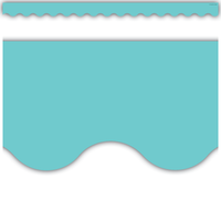 Light Turquoise Scalloped Border Trim