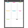 Teacher Created Resources Clingy Thingies - Chalkboard Brights Weekly Schedule