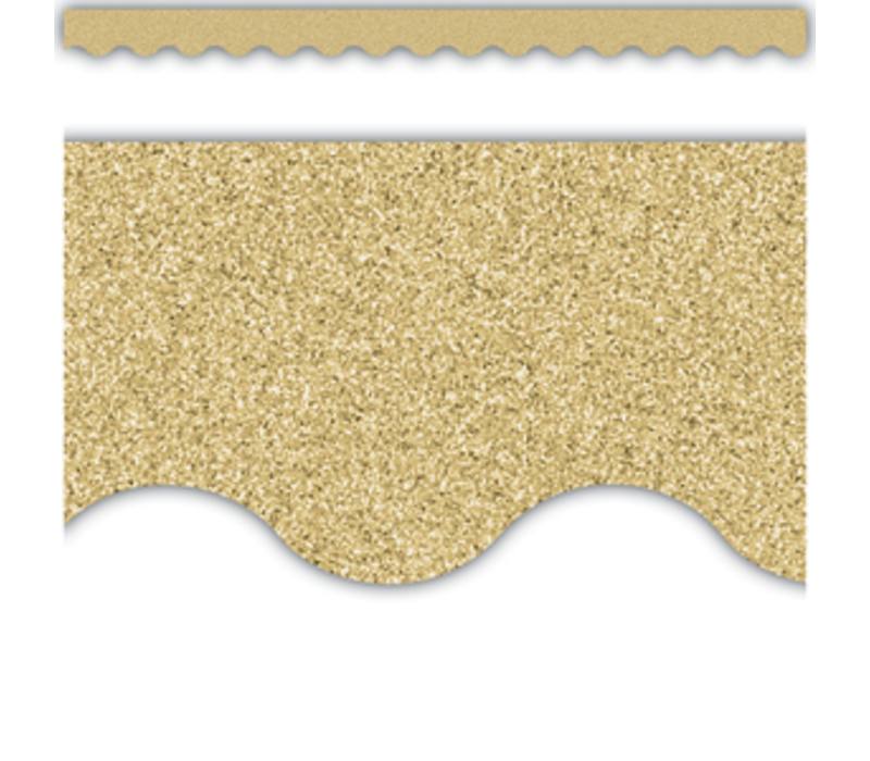 Gold Glitz Scalloped Border Trim*