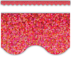 Teacher Created Resources Red Sparkle Scalloped Trim