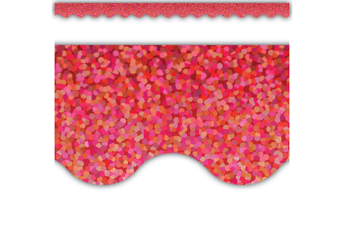 Teacher Created Resources Red Sparkle Scalloped Trim* Teacher Created Resources Red Sparkle Scalloped Trim*