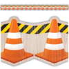 Teacher Created Resources Under Construction Cones Die-Cut Border Trim