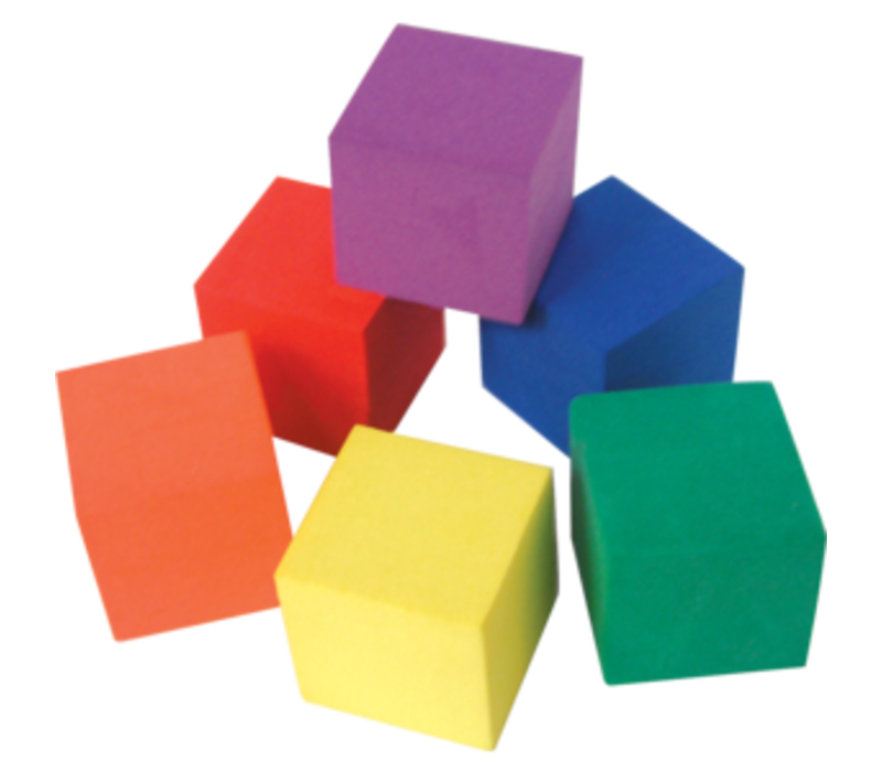 Color Cubes 1", Set of 30