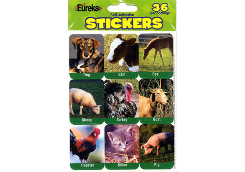 EUREKA Giant Farm Animal Stickers (D)*