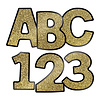 Gold Glitter EZ Letters 4" - Combo Pack
