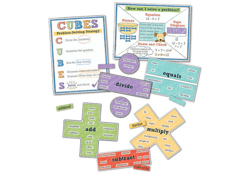 Carson Dellosa Problem Solving Math Bulletin Board Set*