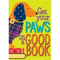 Get Your Paws On a Good Book Poster  13"x19"*