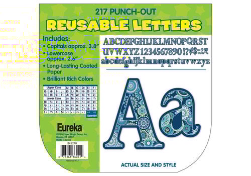 EUREKA Blue Harmony Circle Letters*