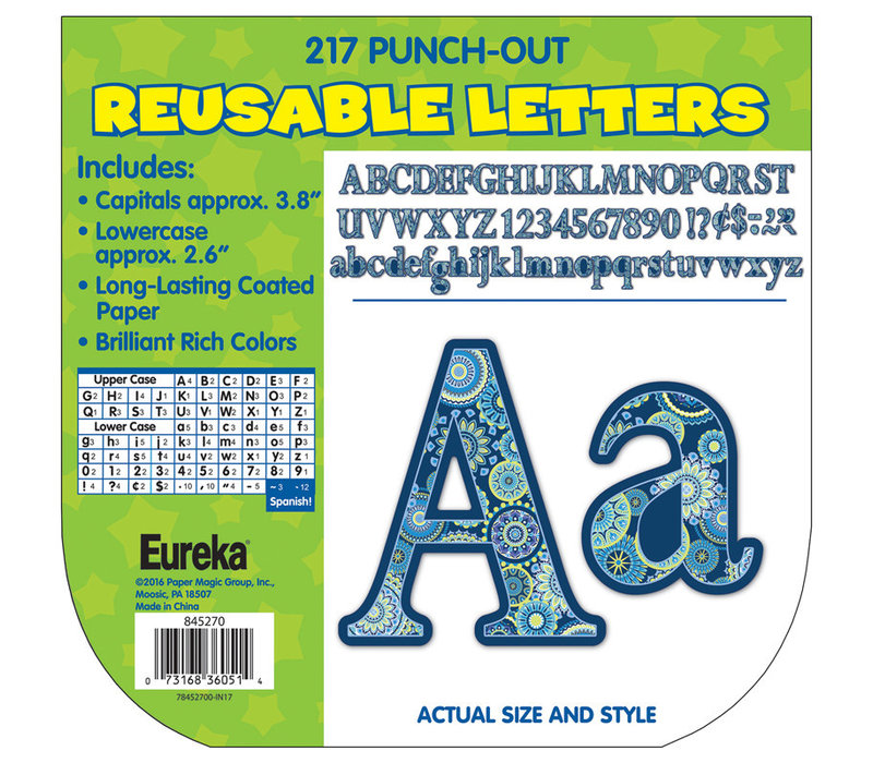 Blue Harmony 4" Deco Letters (D)