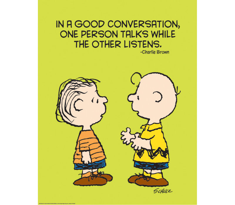 Peanuts Talk and Listen Poster 17"x22"