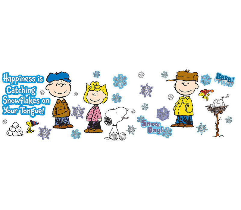 Peanuts Happiness Is A Snowflake Bulletin Board Set*