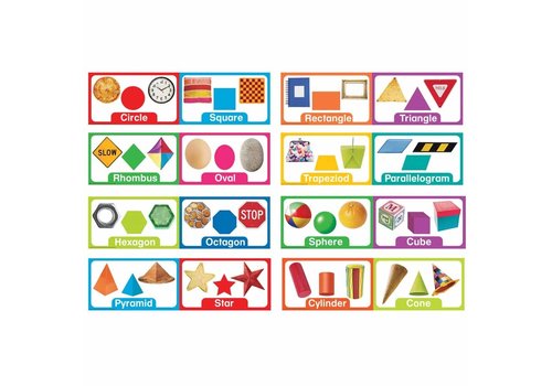 EUREKA Shapes and Solids Mini Bulletin Board Set