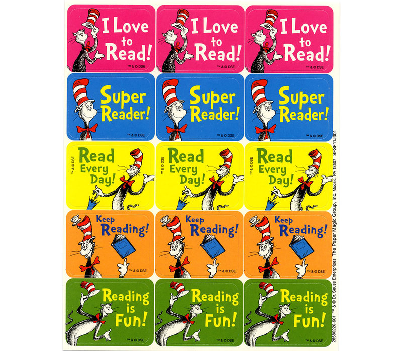 Cat in the Hat Reading Stickers