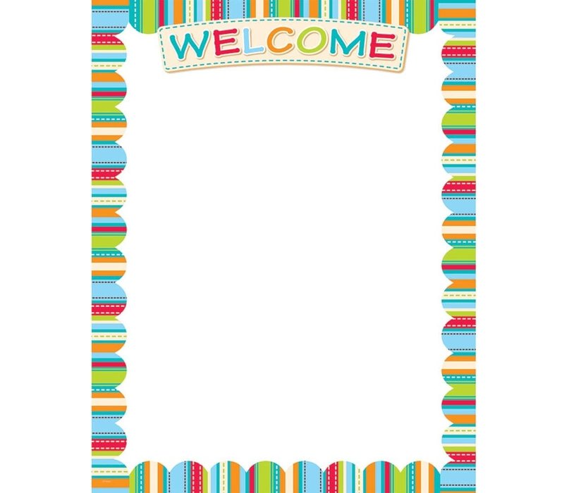 Welcome Stripes Poster  (D)