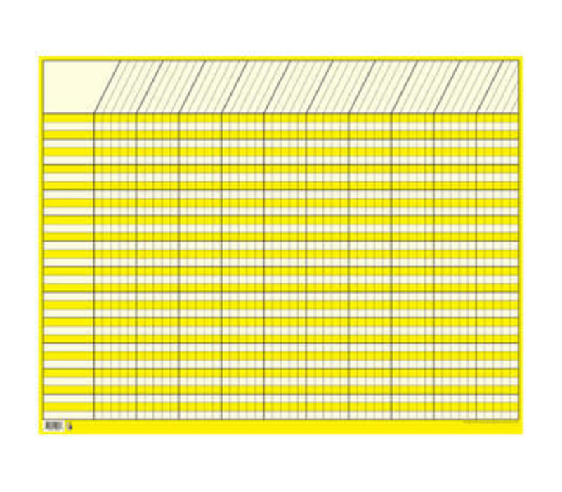 Yellow Large Horizontal Incentive Chart(D)