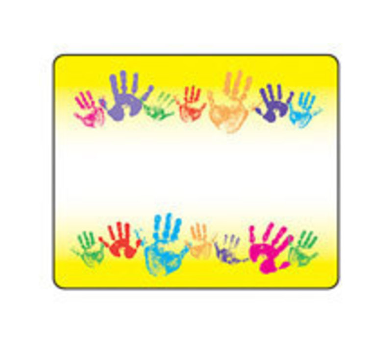 Rainbow Handprints Labels