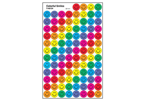 Trend Enterprises Colorful Smiles SuperSpots Stickers