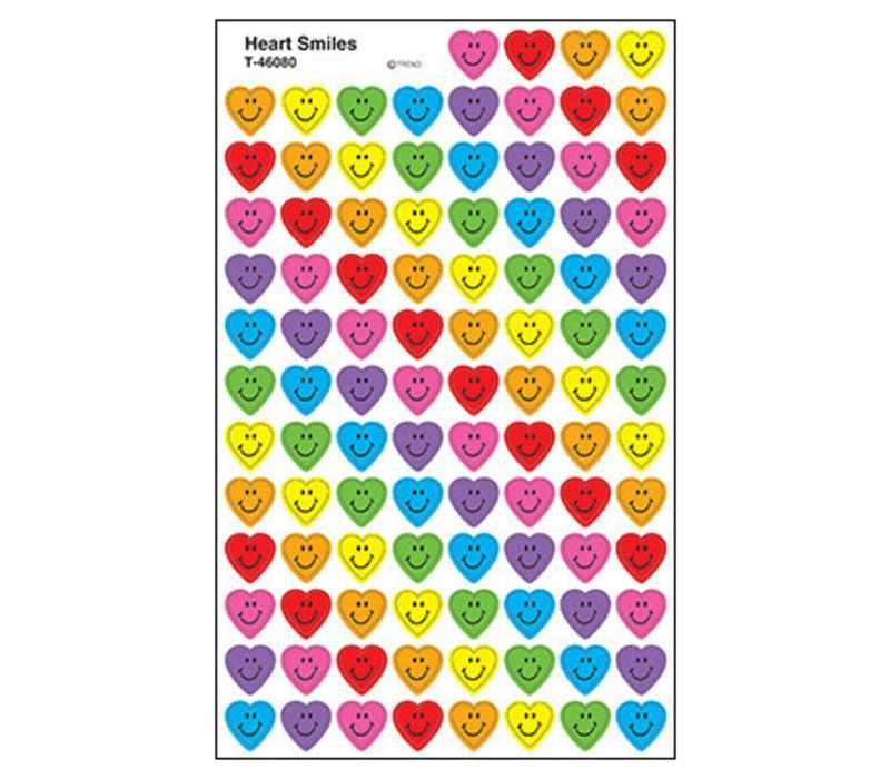 Super Shapes Stickers- Heart Smiles
