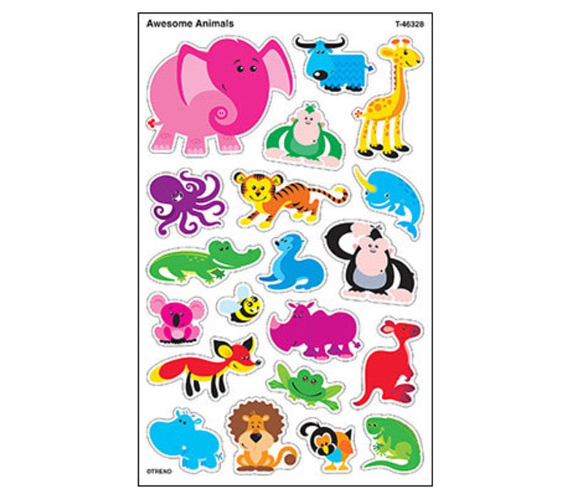 Awesome Animals SuperShapes Stickers