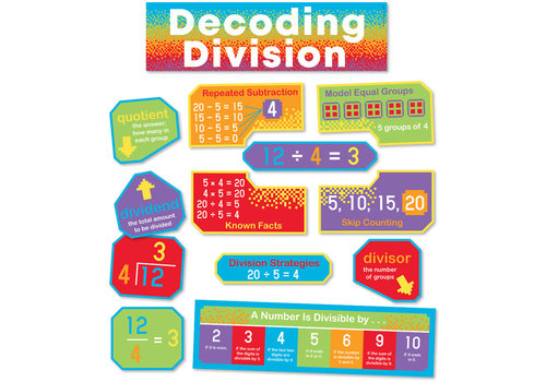 Carson Dellosa Decoding Division Mini Bulletin Board Set