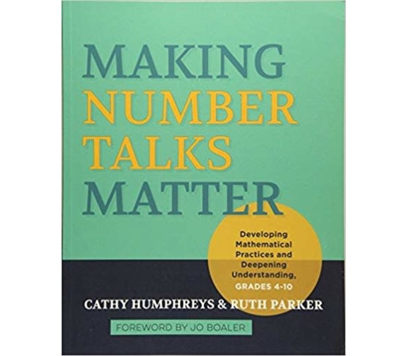 Making Number Talks Matter