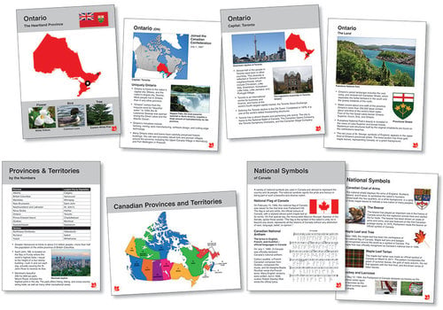 North Star Canadian Provinces & Territories-Info Cards