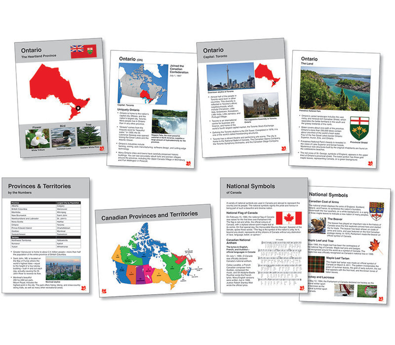 Canadian Provinces & Territories-Info Cards