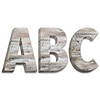 Rustic Wood 2" Uppercase Letter Stickers*